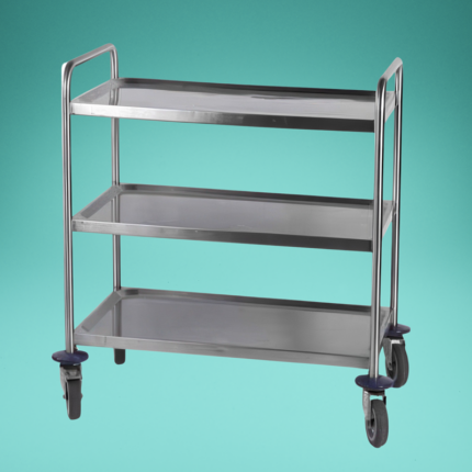 Servierwagen 3 Etagen, Ablagefläche innen 84x44,5 cm, Abstand 31 cm