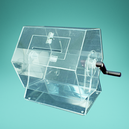 Lostrommel, Acryl 50 cm Gesamthöhe