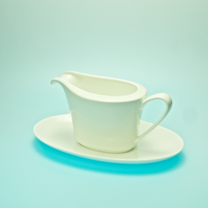 Sauciere mit Unterteller 0,45 l Jade