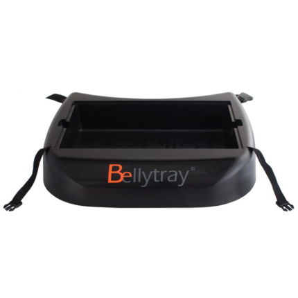 Bellytray Bauchladen, schwarz, inkl. Schulter- und Hüftband, auch GN-fähig, BxHxT 64,5x10x50 cm