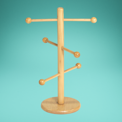 Brezenständer, Holz, 'baumform' 6-armig