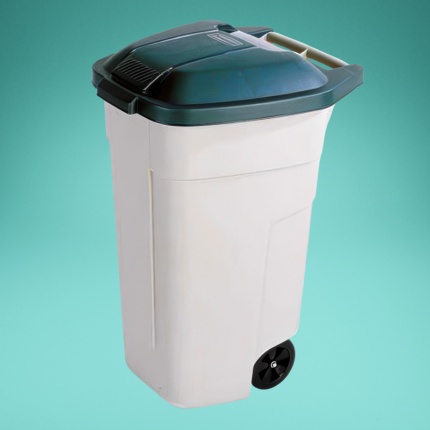 Mülltonne mit Deckel, 100 l