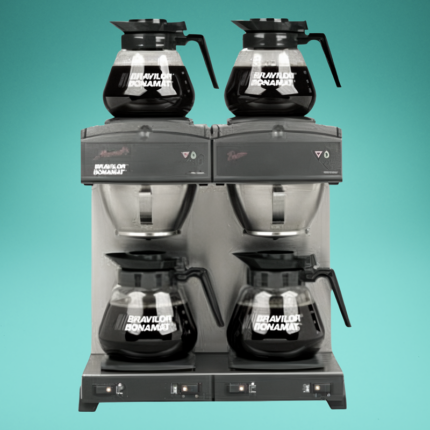 Kaffeemaschine 'Twin' mit 4 Kannen