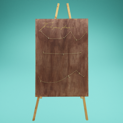 Staffelei, Holz, H 220 cm, mit Tafel, Tafel 130x80 cm
