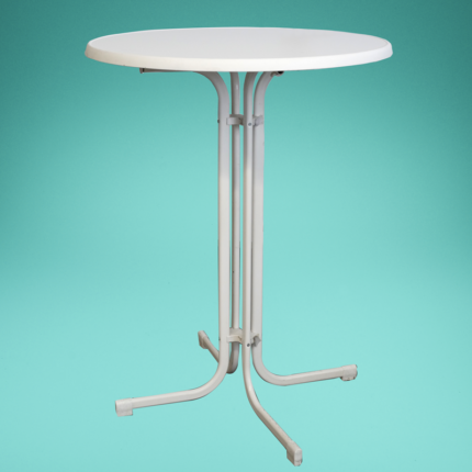 Stehtisch, weiß Ø 80 cm, H 110 cm