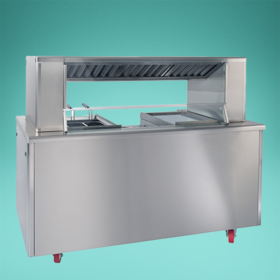 Zusätzliches Bild fürMobile Frontcooking Station mit eingebauter Abluftreinigung.