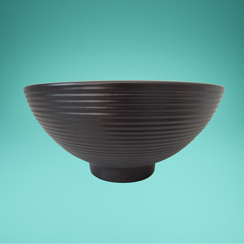 Schüssel/Bowl, schwarz, rund, Serie Karbon, RAK-Porcelain, Ø 14 cm, Randhöhe 6,5 cm