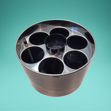 Flaschenkühler, Konferenzkühler, Tischkühler für 6 Flaschen, inkl. Kühlakku, Flaschenöffner, Kronkorkenschale, für 0,25-0,5 Liter-Flaschen