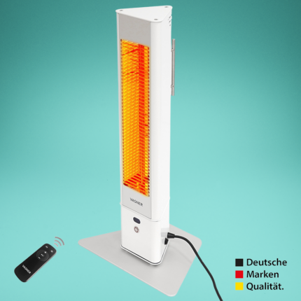 Infrarot-Heizstrahler Vasner, weiß, "Maxi", 2500 W
